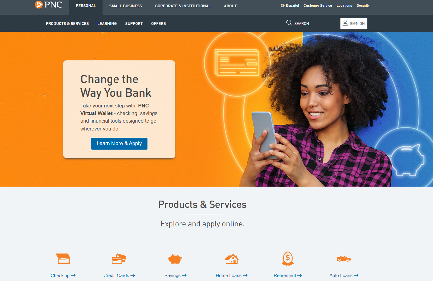 pnc bank home page